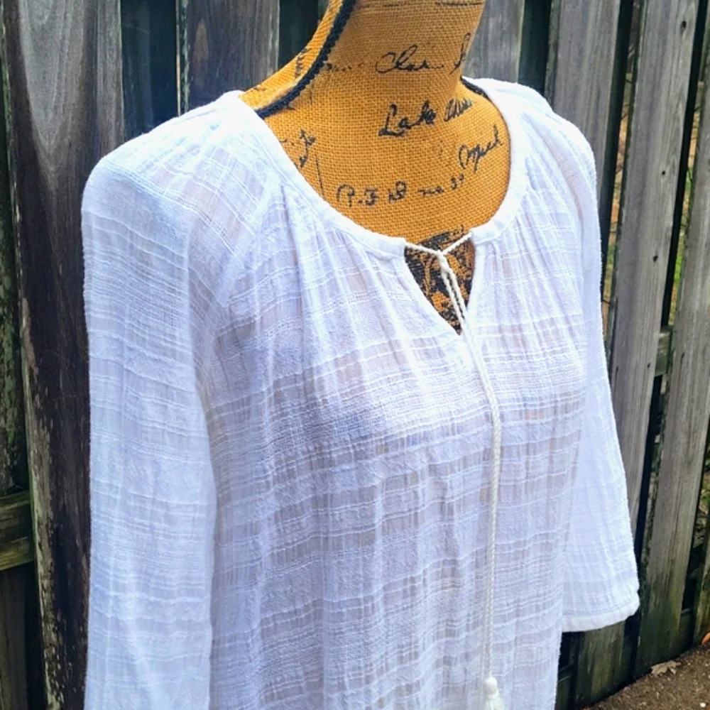 Liz Lange 100% Cotton Gauze Maternity Top